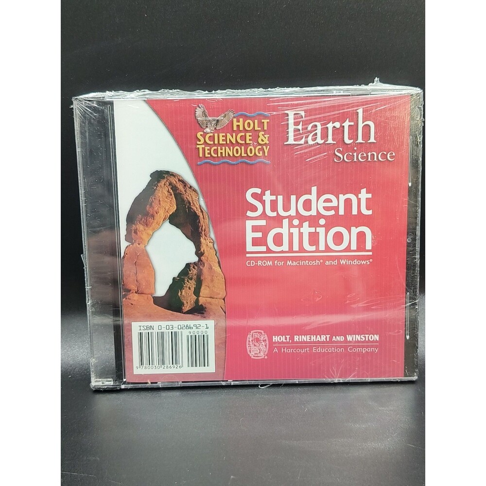 Holt Science & Technology Earth Science Student Edition CD-ROM NEW Sealed
